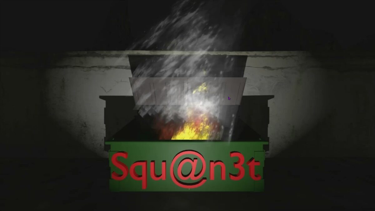 Squ@net Games Logo with Smoke Effect